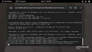 How to export and import the schema with logical backup EXPDP and IMPDP datapump utility in Oracle