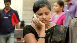 Railway Station Movie Scenes - A beautiful lady talking over phone  - Shiva, Sandeep, Shravani