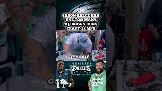 Jason Kelce In Agony Drinking BEER: AJ Browns New Blazing Speed: Philadelphia Eagles #shorts