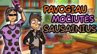 PAVOGIAU MOČIUTĖS SAUSAINIUS!