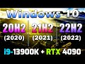 20H2 vs 21H2 vs 22H2 | Windows 10 All Versions | PC Gameplay Tested