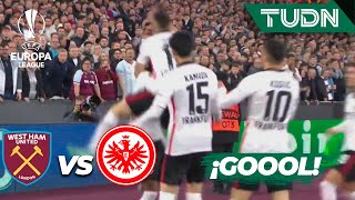 ¡Primer ataque y gol! Frankfurt anota  | West Ham 0-1 Frankfurt | UEFA Europa League - Semis | TUDN