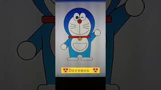 Create amazing art using Python | Draw Doremon using Python |Doremon #shorts #doremon #design #code