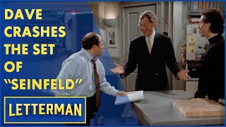 Dave Crashes The Set Of "Seinfeld" | Letterman