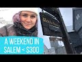 weekend getaway in salem under $300 | free downloadable guide & itinerary | budget travel