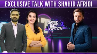 Shahid Afridi Exclusive Talk | Game Set Match with Sawera Pasha & Faisal Ilyas | SAMAA TV