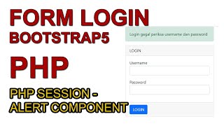 Membuat Form Login Bootstrap 5 PHP