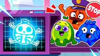 X-Ray In The Airport Song ✈️😯|| Safety Rules Cartoons For Kids by VocaVoca Karaoke 🥑🎶