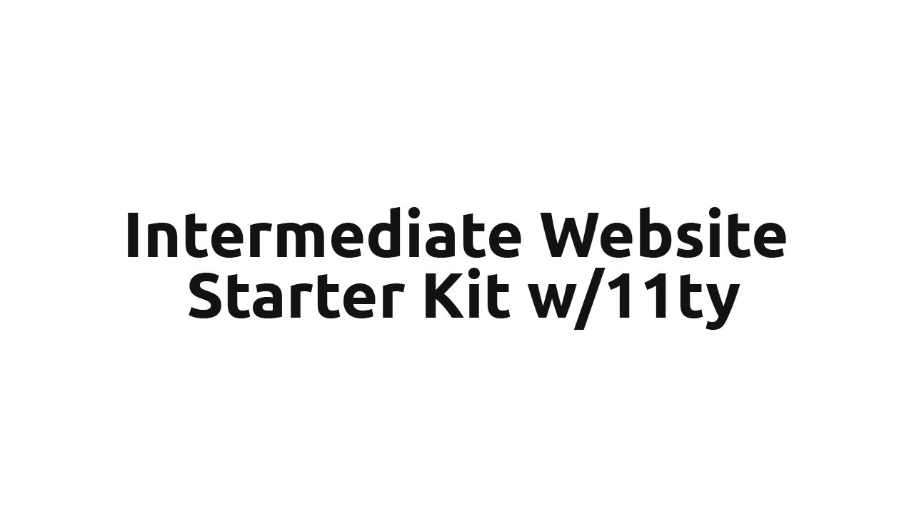 Codestitch Tutorials Using Our Intermediate Level Website Starter Kit