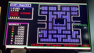 Pac Man clone, "P-Man", Windows version