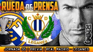 Real Madrid - Leganés Rueda de prensa de Zidane (27/04/2018) | PREVIA LIGA JORNADA 35