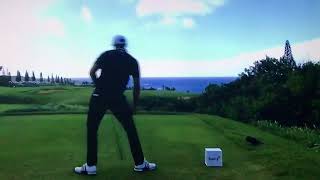 Dustin Johnson almost holing a 433 yard drive at Sentry