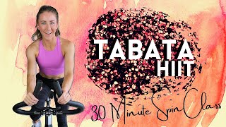 30 MINUTE SPIN CLASS: TABATA HIIT | INDOOR CYCLING WORKOUT