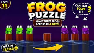 Only Geniuses Can Solve This Frog Puzzle! 🤯