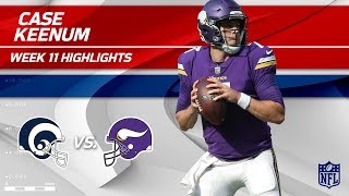 Case Keenum Highlights | Rams vs. Vikings | Wk 11 Player Highlights