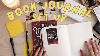 setting up a book journal