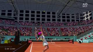 I. Świątek vs Xiy. Wang [Madrid 24]| Round 2 | AO Tennis 2 Gameplay #aotennis2 #AO2