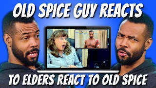 ISAIAH MUSTAFA (SHADOWHUNTERS) REACTS TO ELDERS REACT TO OLD SPICE COMMERCIALS