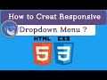 An Awesome Responsive Dropdown Menu With Css Grid And Media Queries