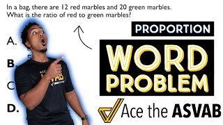 ASVAB Arithmetic Reasoning - Proportion Word Problems (Practice Test Question Walkthrough)