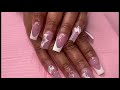 How to do a full set of acrylic nails | Square wedding nails | Natali Carmona