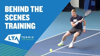 Behind the scenes with the British stars at the National Tennis Centre