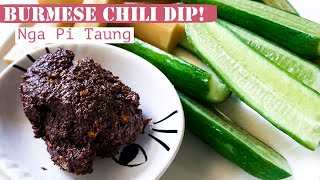 Burmese Spicy Chili Dip | Roasted Red Chilies [English]