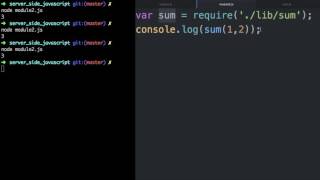 Server Side JavaScript - Create module 2