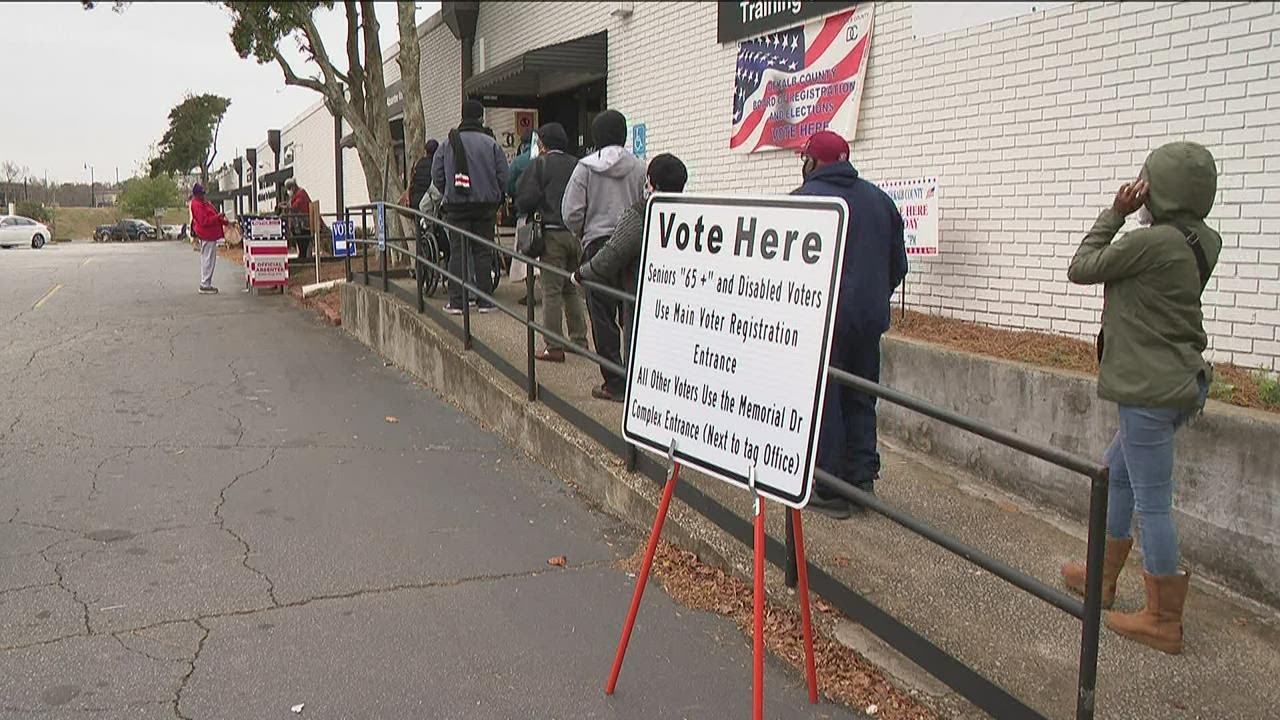 Georgians Head To Polls For Early Voting In U.S. Senate Runoff Races ...