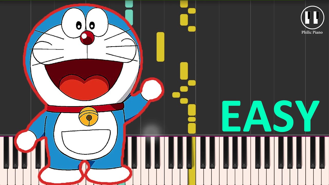 Doraemon Theme Song Easy Piano Tutorial Chords Chordify