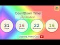 Countdown Timer |  HTML CSS JQUERY | Learn Using JQuery