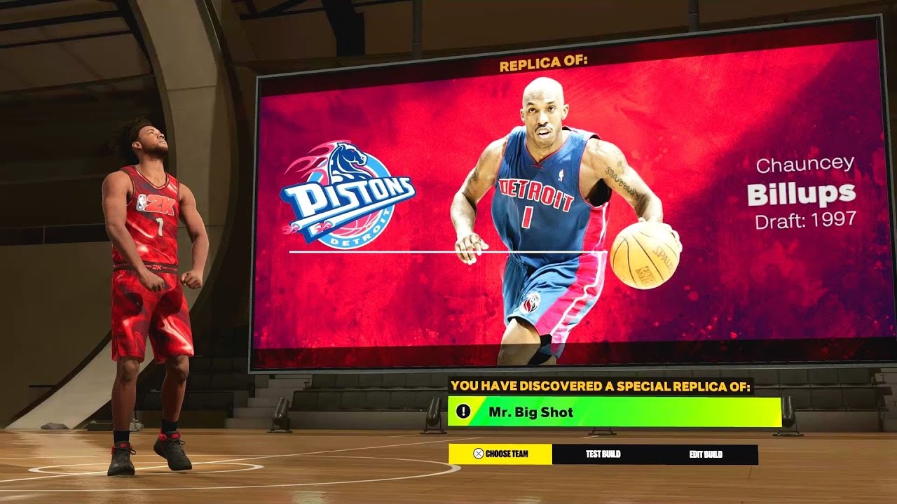 OFFICIAL CHAUNCEY BILLUPS "MR BIG SHOT" BUILD In NBA 2K23 - RARE EASTER ...