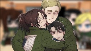 Past Hange,Levi,Erwin,react to Levi's future team ||not original || credit to the tiktok creator's 😊