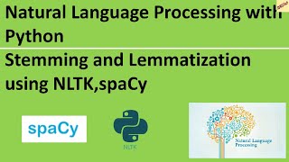 Stemming and Lemmatization using NLTK , spaCy Natural Language Processing with Python #nlp #python