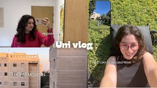 Second year of University | dorm move in & first day