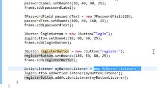 Anonymous inner class Java Swing Video Tutorials 5