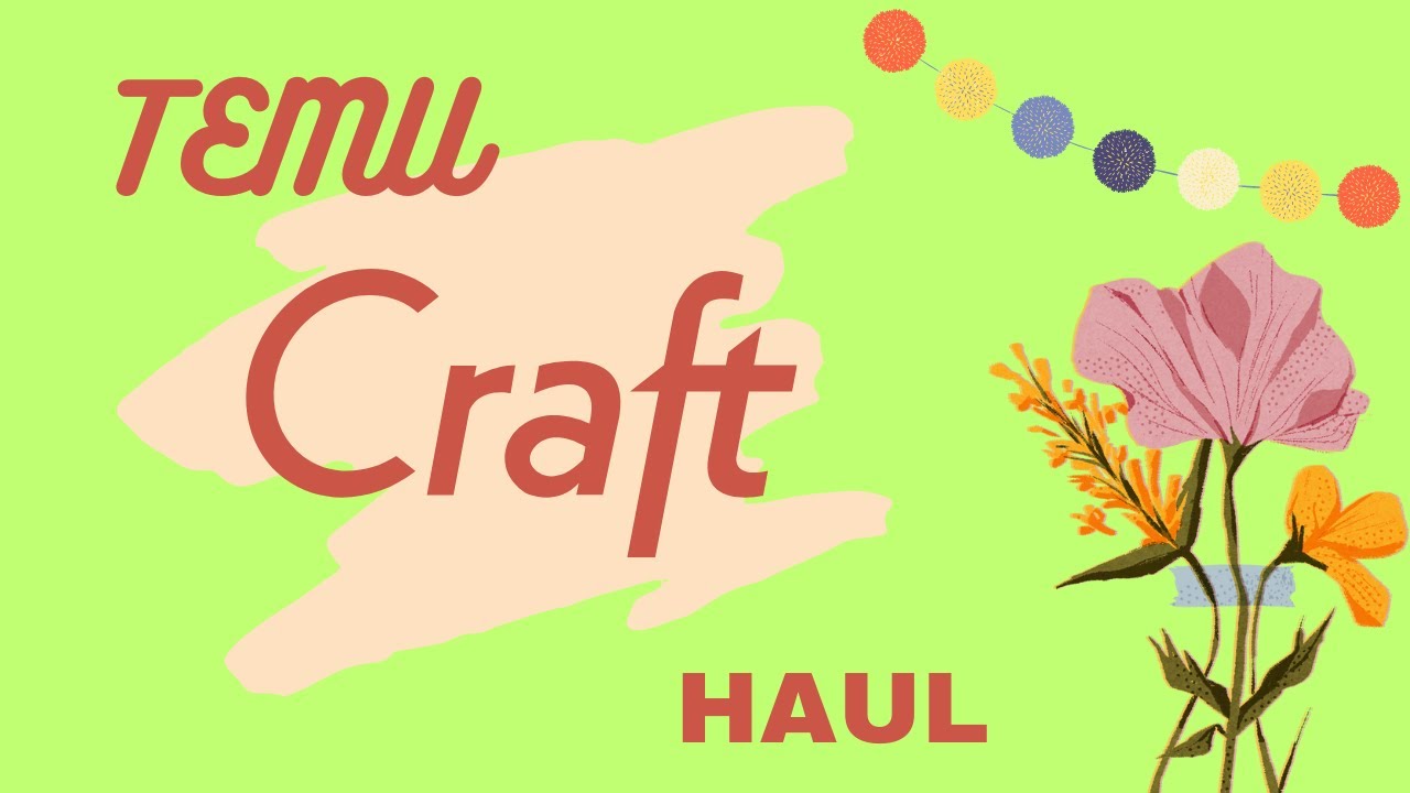 Temu Haul Crafty Supplies Youtube