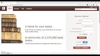 Adding Books on LibraryThing