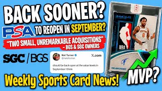 PSA Quicker Than Thought? | SGC & BGS Are "Small, Unremarkable" | & More Sports Card News!