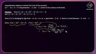Newton Raphson Method Example 2