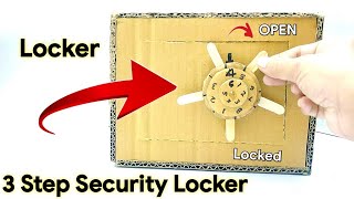 Build a Combination Number Lock from Cardboard | How to make safe lock with Cardboard @crazybysanoj