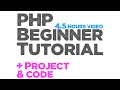 Complete PHP beginner tutorial with practical project | source code included | Quick programming