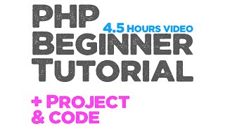 Complete PHP beginner tutorial with practical project | source code included | Quick programming