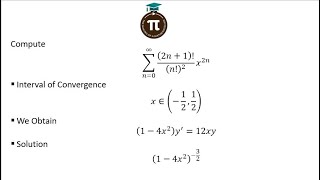 Series of Functions || How To Compute || Using First Order ODE || Real Analysis || Play Around.