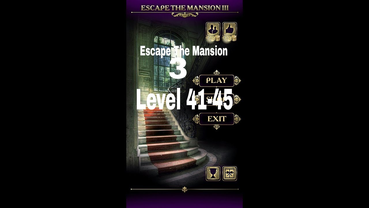 Escape The Mansion 3 Level 41 42 43 44 45 Walkthrough Youtube
