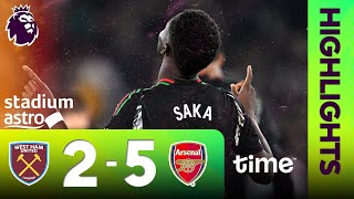 West Ham United 2 - 5 Arsenal | 2024/25 Premier League Highlights | #TimeWiFi7