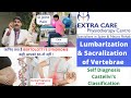 Lumbarization & Sacralization (L5-S1) of Vertebrae | Self Diagnosis & Physiotherapy Treatment