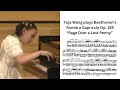 Yuja Wang (Age 12) plays Beethoven’s Rondo a Capriccio Op. 129 “Rage Over a Lost Penny” Video Score