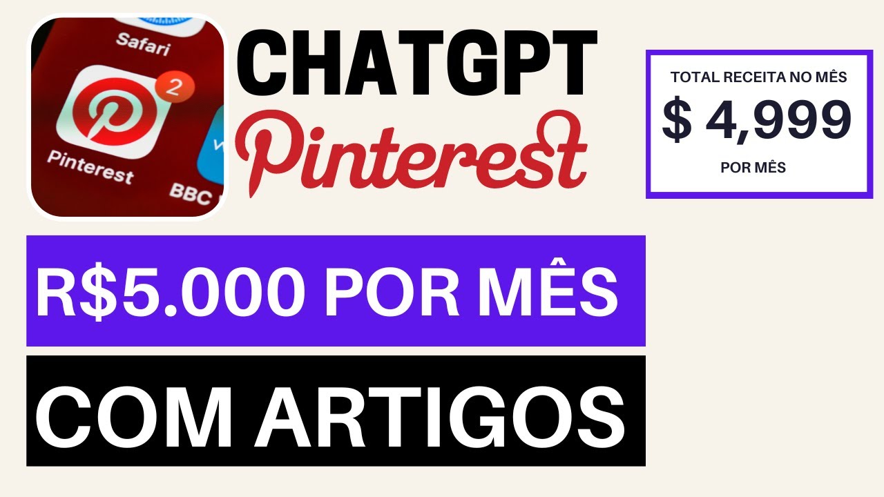 COMO USAR O CHATGPT PARA GANHAR DINHEIRO NO PINTEREST | COMO GANHAR ...