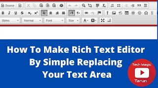 How to Make text editor in html and Javascript in Hindi | Tarun Sharma|